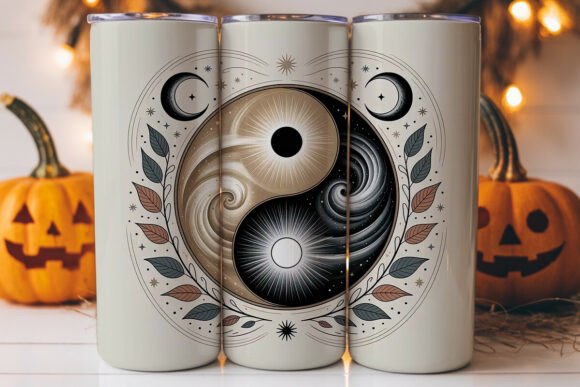 Celestial Yin Yang Tumbler Wrap Graphics