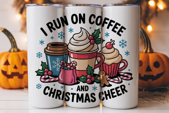 Christmas Coffee Tumbler Wrap PNG: A Festive Graphics Asset