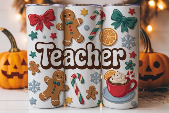 Christmas Teacher Tumbler Wrap: A Must-Have Graphic