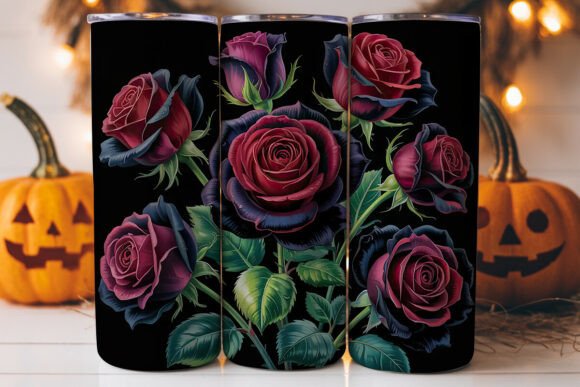 Dark Red Roses Tumbler Wrap: A Graphics Must-Have