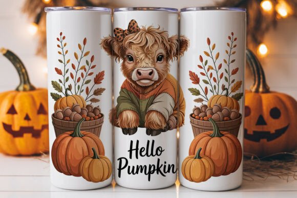 Highland Cow Fall 20oz Tumbler Wrap: A Versatile Graphic