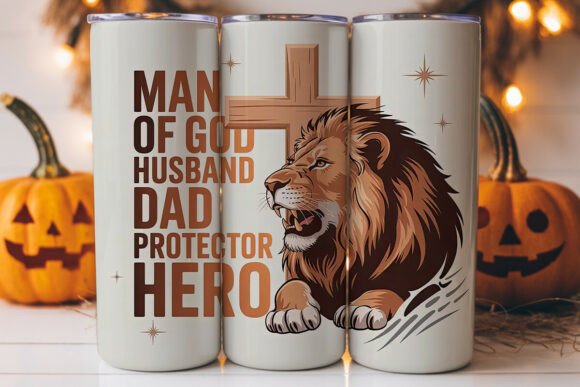 Man of God Lion Tumbler Wrap: A Versatile Graphics Asset