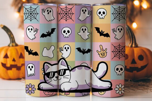 Pastel Goth Halloween 20oz Tumbler Wrap Graphics