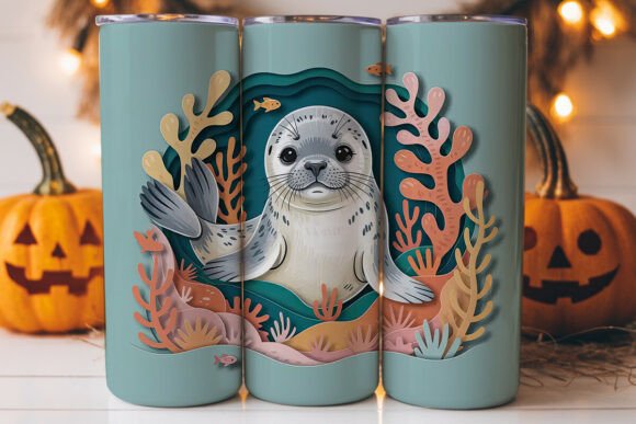 Review: Baby Seal Paper Cut 20oz Tumbler Wrap Graphics