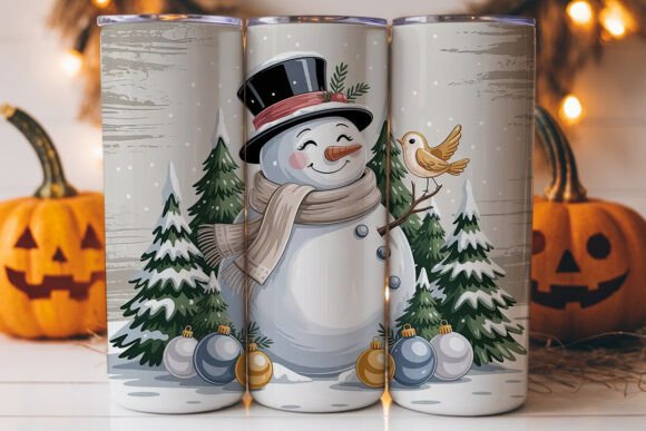 Review: Snowman Christmas 20oz Tumbler Wrap Graphics