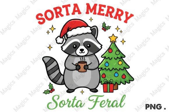 Sorta Merry, Sorta Feral Christmas Png: A Unique Graphic