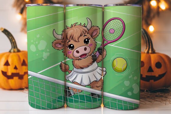 Tennis Cow 20oz Tumbler Wrap Design Review