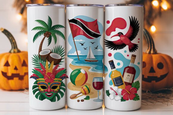 Trinidad Tobago Tumbler Wrap: A Versatile Graphics Asset