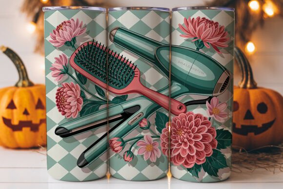 Vintage Salon Tools 20oz Tumbler Wrap: A Graphics Gem