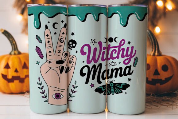 Witchy Mama 20oz Tumbler Wrap: A Graphics Gem for Tumbler Wraps