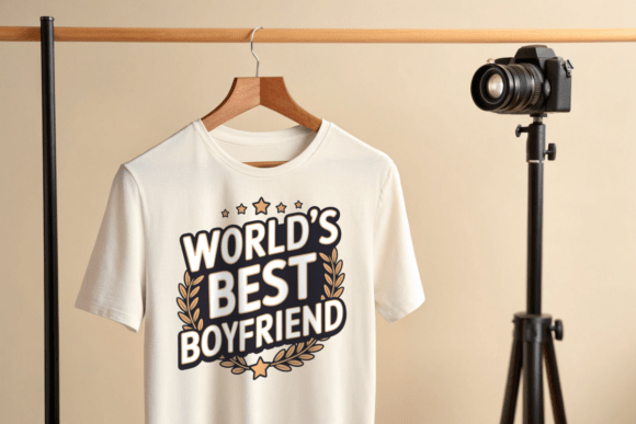 World's Best Boyfriend: A Versatile T-Shirt Graphics Asset